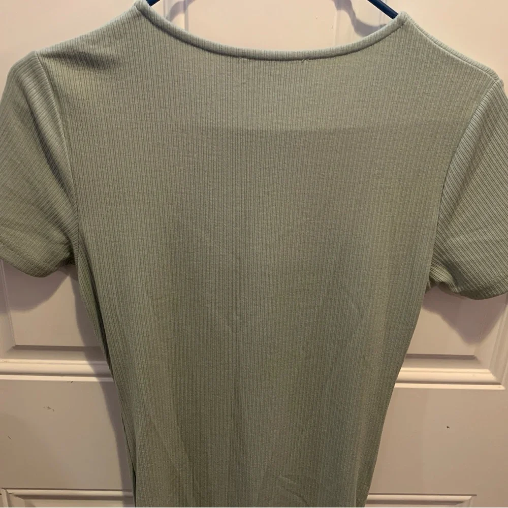 MINKPINK Sage Green Ruched Bodycon Midi Dress Size S - Picture 9 of 9